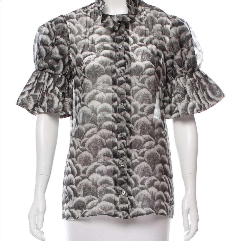 Stella McCartney silk button-up blouse